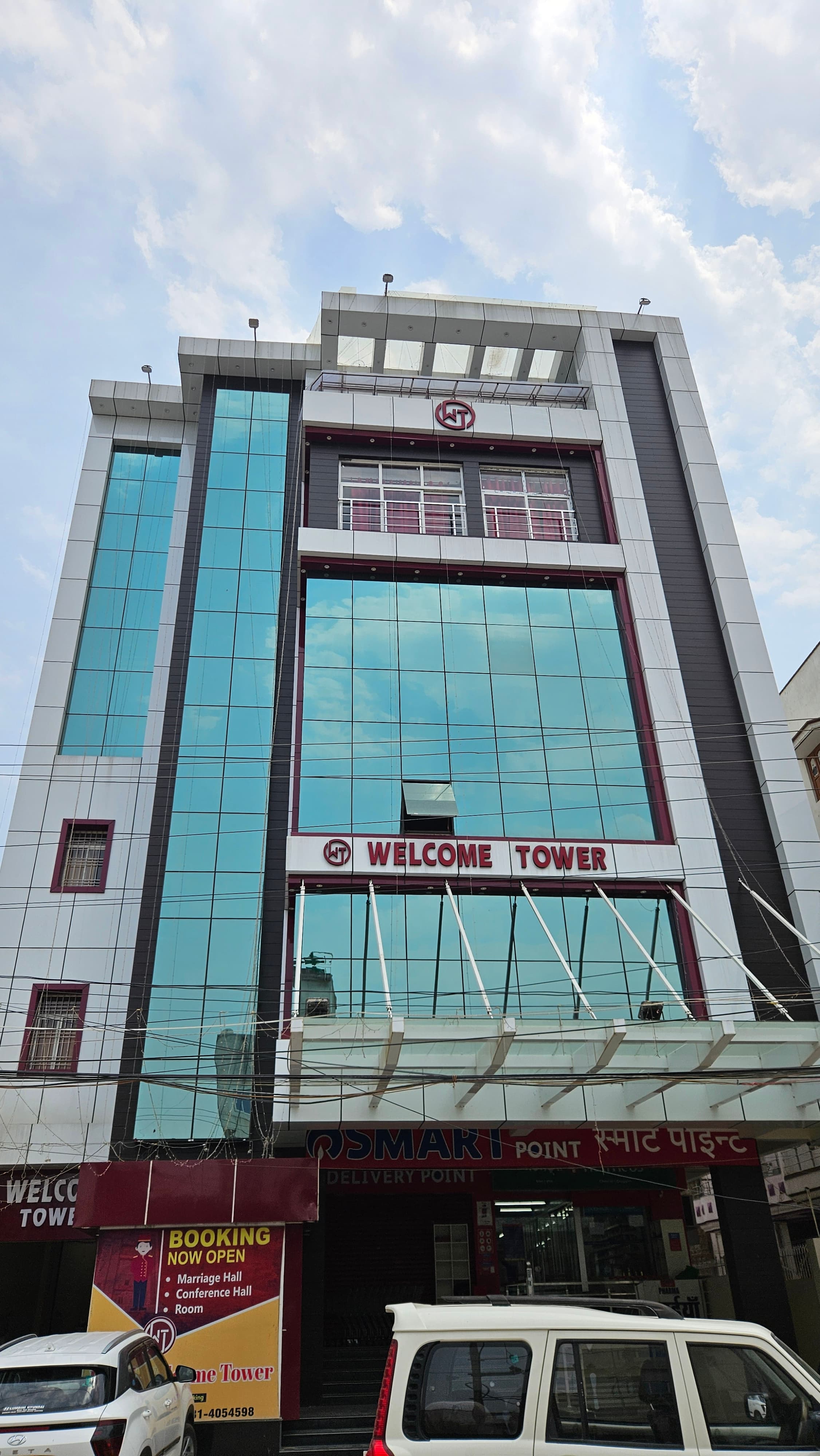 Welcome Tower building exterior in Gaya during the day